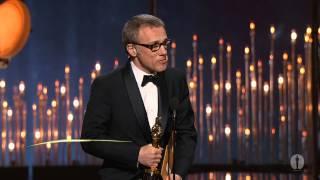 Christoph Waltz winning Best Supporting Actor for Django Unchained