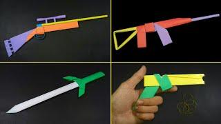04 Awesome Origami Weapons Easy Paper Gun  Paper Sword  You Can Make at home