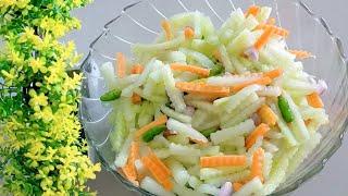 Resep Acar Segar  Cara Membuat Acar  Menu Harian  Resep Acar Timun Wortel Mentah