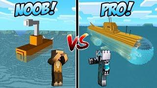 KAPAL SELAM JAMAN DULU NOOB VS KAPAL SELAM MASA DEPAN PRO DI MINECRAFT