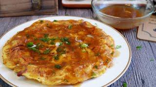 Quick & Easy Egg Foo Young w Gravy 芙蓉蛋 Chinese Omelette Recipe  Chinese Egg Recipe  Chinese Food