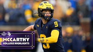 J.J. McCarthy College Highlights  Minnesota Vikings