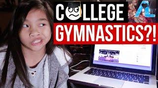 Alizé Lee Watches Her First EVER College Gymnastics Vlog