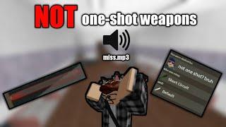 Weapons that dont one-shot  Roblox KAT Knife Ability Test