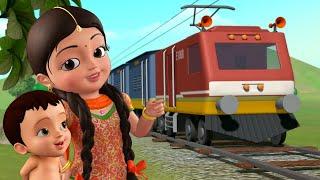 Chuk Chuk Rail Gadi - Train Song  Hindi Rhymes for Children  Infobells