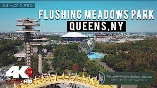 FLYING OVER Flushing Meadows Corona Park .NYC .GoPro  Drone 4K Ultra HD