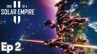 Pushing the Enemies Capital Planet - Vasari Exodus - Let´s play Sins of a Solar Empire II - Ep2