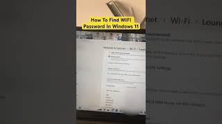 How To Find WIFI Password In Windows 11