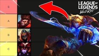 WILD RIFT Tier List Patch 5.1c - HUGE NERFS AND NEW OP CHAMPIONS