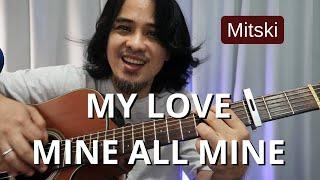 My Love Mine All Mine with capo guitar tutorial