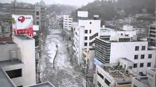 Tsunami in Shiogama Miyagi Prefecture