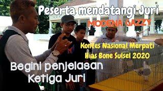 klarifikasi kelas Modena gazzy kontes Nasional merpati hias Bone begini penjelasan ke tiga juri