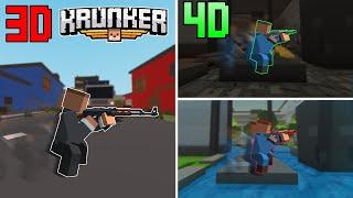 Krunker in 4 DIMENSIONS? Custom Game CHALLENGE