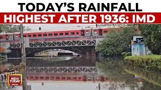 Capital Chaos Delhi Flooded After Rain  Roads Cave In Cars Submerged  India Today