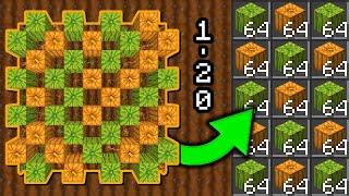 BEST MELON & PUMPKIN FARM MINECRAFT 1.21 - 18 STACKS PER HOUR - EASY BUILD - TUTORIAL