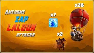 Learn This Awesome ZAP LALO Attack=2 LAVA+28 LOONS+7 ZAP  TH13 Best War Strategy #134  COC 2020 