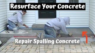 How To Repair And Resurface Spalled Salt Damaged Concrete  Concrete Patio Repair