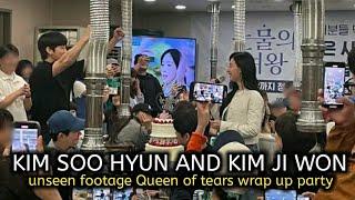 Unseen footages of Kim Soo hyun and Kim ji won Queen of tears wrap up party they look like newly wed