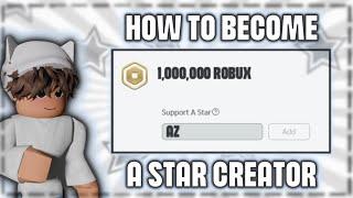 the EASIEST way to become a STAR CREATOR on ROBLOX  2024 ROBLOX