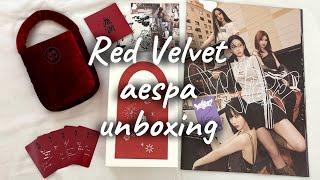 распаковываем неформатные альбомы Red Velvet - Chill Kill  aespa - My World  kpop album unboxing