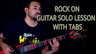 ROCK ON GUITAR SOLO LESSON WITH TABS  ROCK ON  FARHAN AKHTAR