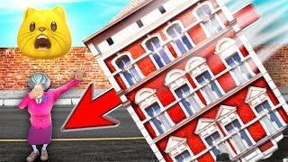 SHE GOT CRUSHED BY A BUILDING  Scary Teacher 3D