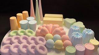 ASMR baking soda  pastel colors