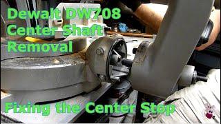 Dewalt DW708 Sliding Compound Miter Saw Center Shaft Removal