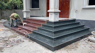 Amazing Techniques Construction & Installation Of Granite Porch Steps