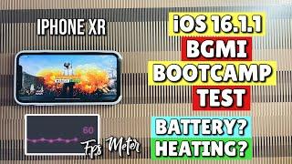 iPhone XR iOS 16.1.1 BGMI Fps Meter TestBootcamp TestLag?