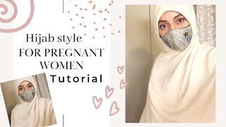 Hijab for pregnant ladies  hijab with full coverage  easy & stylish hijab #hijab #hijabi