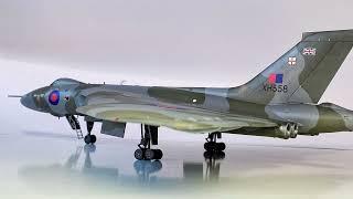 Airfix 172 scale Avro Vulcan Bomber. Made from the old tooled kit.
