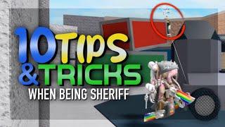 10 TIPS & TRICKS on how to be PRO as SHERFF in mm2 Murder Mystery 2