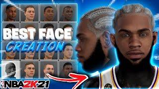 *NEW* BEST DRIPPY FACE CREATION IN NBA 2K21 COMP STAGE FACE CREATION 2K21