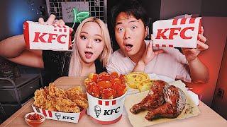 КОРЕЙСКАЯ ЕДА В KFC? Куриная Кожа Желудки Токпокки Мукбанг