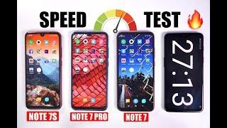 Redmi Note 7S vs Note 7 Pro vs Note 7 Speedtest Comparison & RAM Management INSANE PERFORMANCE