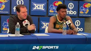 Baylors Scott Drew and Yves Missi discuss loss at Kansas