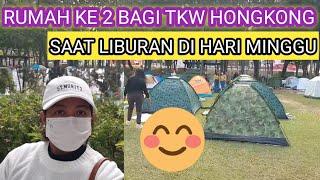 MELIHAT TKW HONGKONG SAAT LIBURAN DI HARI MINGGU BEGINILAH TKW SAAT LIBUR.