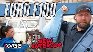 ABANDONED To RESTORED Rebuilding a Ford F100  Part 2 -Classic Truck Interior Overhaul