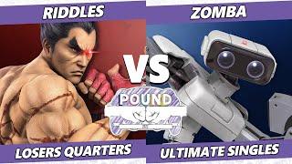 Pound 2022 Losers Quarters - Riddles Kazuya Vs. Zomba ROB SSBU Smash Ultimate Tournament