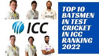 Top 10 batsmen in test cricket in ICC Ranking 2022  All True Facts