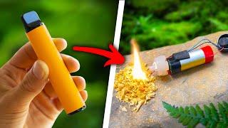 Survival Skills You Must Know Easily Make Fire With a Vape