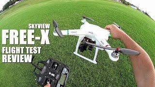 FREE-X SKYVIEW MCFX GPS QuadCopter Drone Review - Part 2 - Flight Test