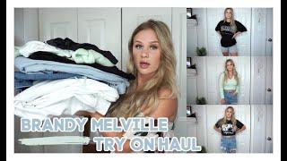 Brandy Melville Try-On Haul  Cute Basics for Summer