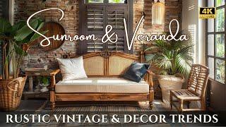 Beautify Your Sunroom & Veranda Rustic Vintage & DIY Decor Trends for a Tranquil Outdoor Lounge