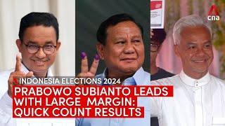 Quick count results put Prabowo Subianto in the lead with more than 58% of votes