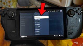 How To Change Steam Deck Resolution  Screen Size Docked  Portable Mode