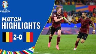 Belgium vs Romania  2-0  Highlights  Euro 2024 Highlights  kevin de bruyne goal