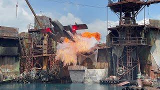 Waterworld Stunt Show 2022 FULL SHOW FRONT ROW  Universal Studios Hollywood