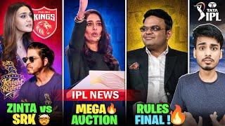 IPL 2025 BREAKING  MEGA AUCTION HI HOGA  - RULES FINAL  SRK FIGHT   IPL 2025 News